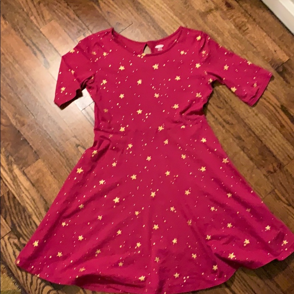 Gold star dress